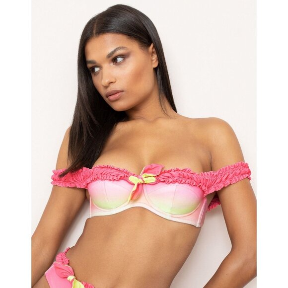 Agent Provocateur Nemi Pink Bikini 36B/2 Set - Picture 2 of 11